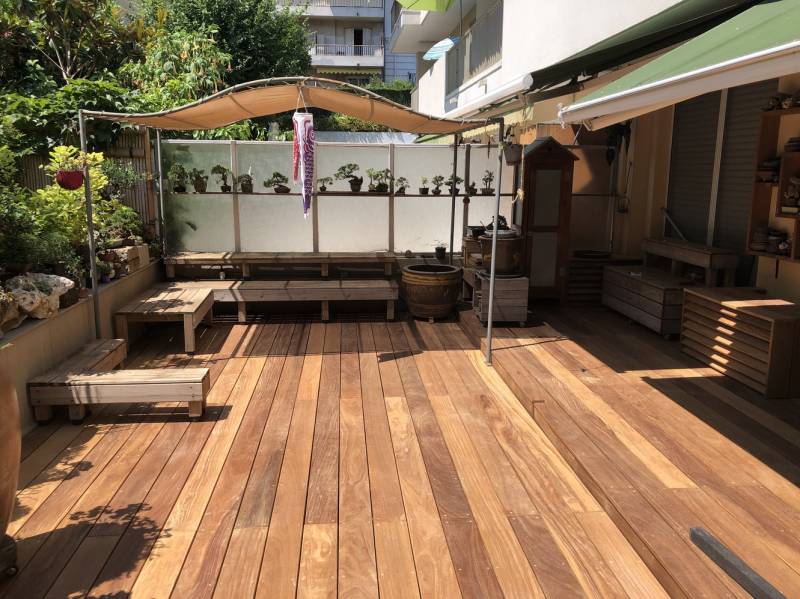construction d'une terrasse en bois à Nice